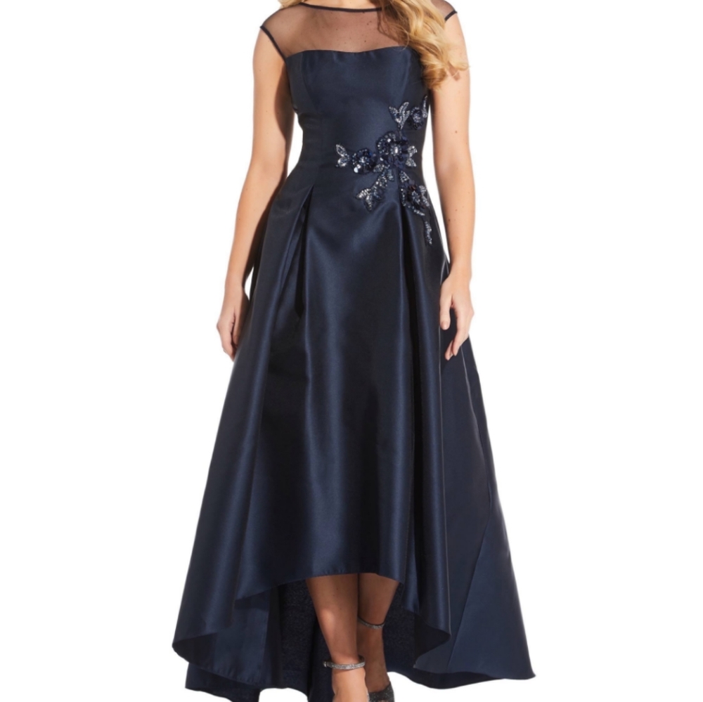 Blue High Low Formal Dress